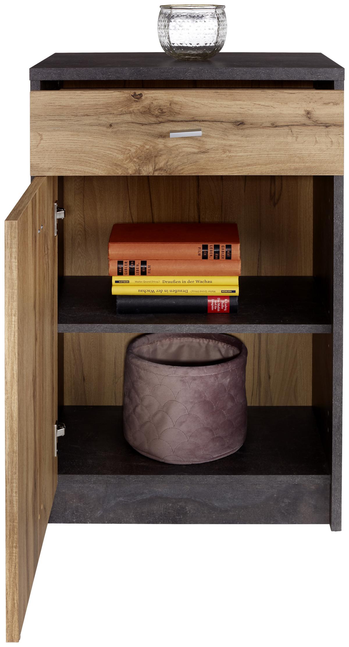 Comodă 4 YOU - culoare lemn stejar, Modern, material pe bază de lemn (50/85,4/34,6cm) - Modern Living