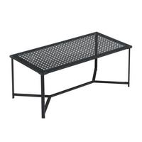 Couchtisch Wl7.323 - Schwarz, Design, Glas/Metall (100/50/42cm) - MID.YOU