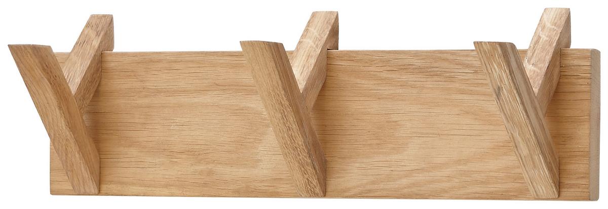 Hakenleiste Bantry in Eichefarben - Konventionell, Holz (40/13/12cm) - Mömax