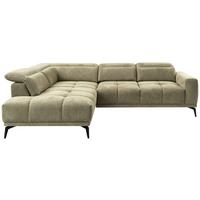 Kutna Garnitura Elch - zelena/crna, Moderno, tekstil/metal (214/81-96/281 CMcm) - Premium Living