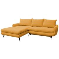 Kutna Garnitura Wave - tamno žuta/crna, Moderno, tekstil/metal (189/266cm) - Modern Living
