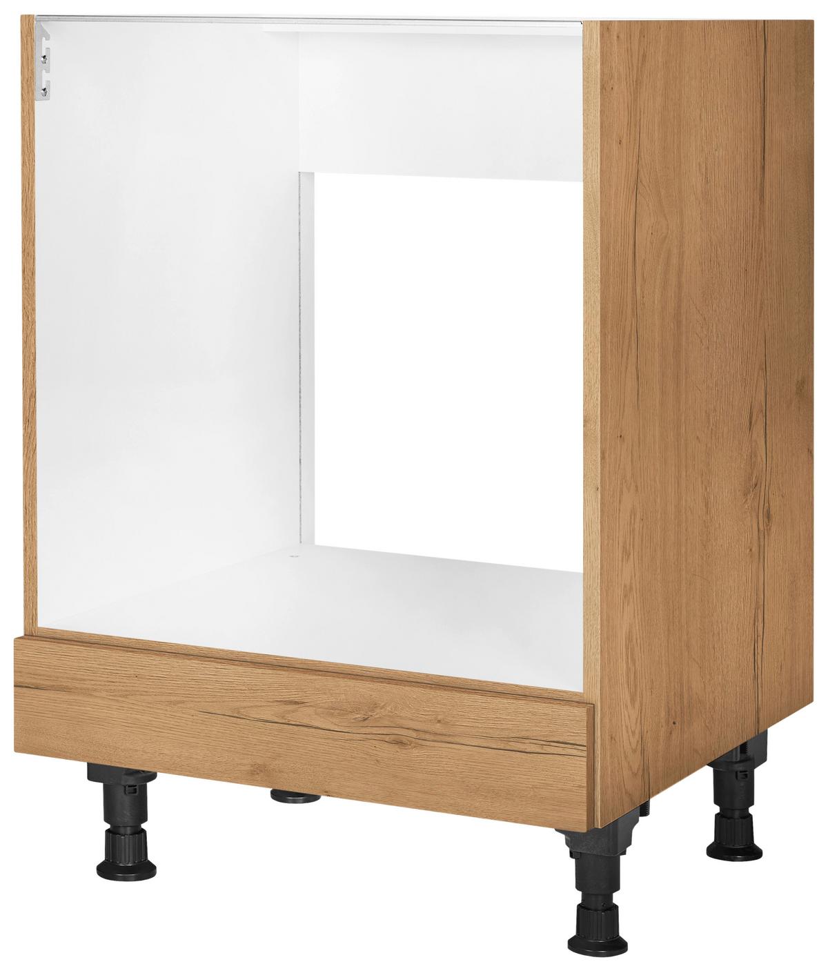 Herdumbauschrank Structura Eiche - Eichefarben, MODERN, Holzwerkstoff (60/87/56cm) - Nobilia