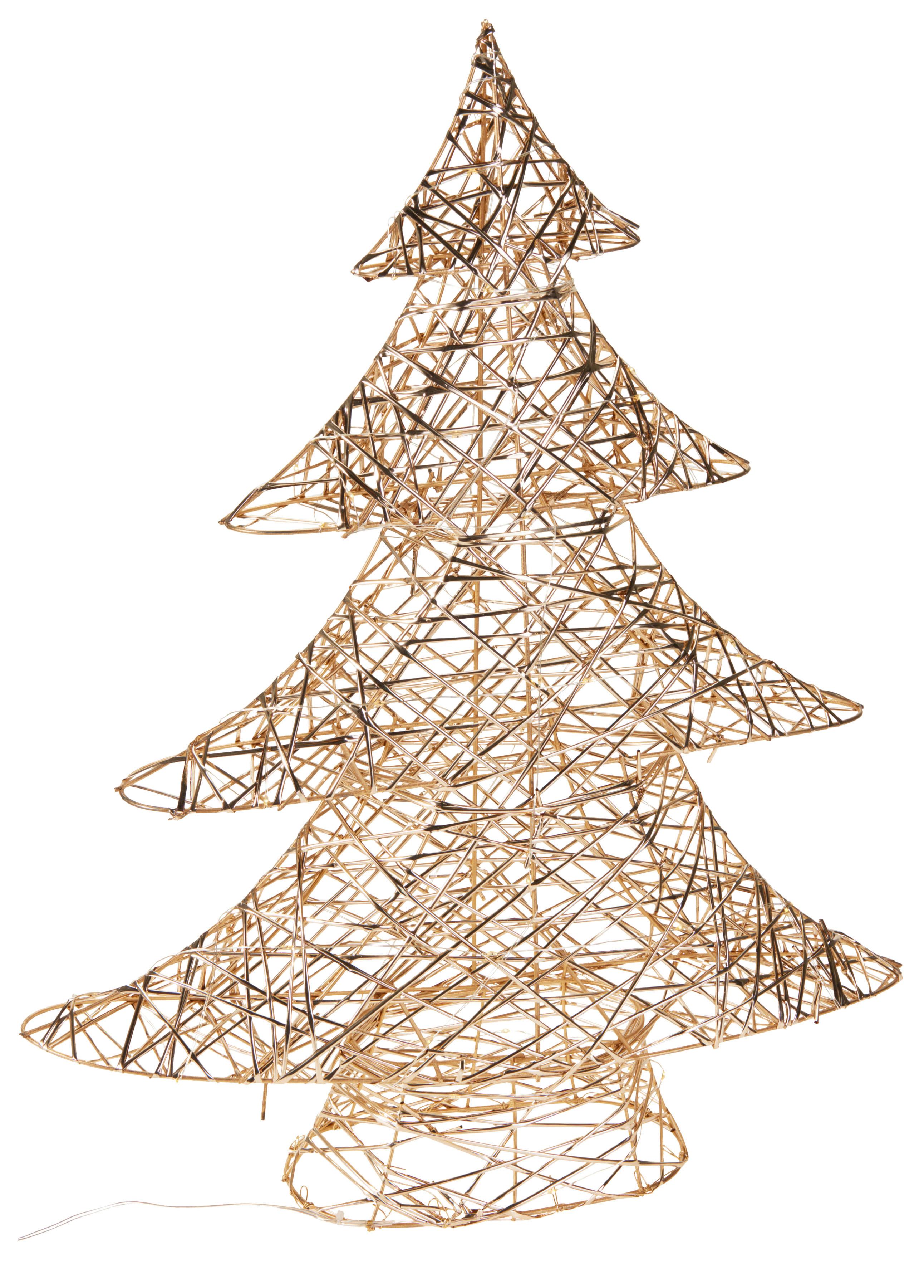 LED-Dekoleuchte TREE - Dunkelgelb, Natur, Metall (46/8/60cm)