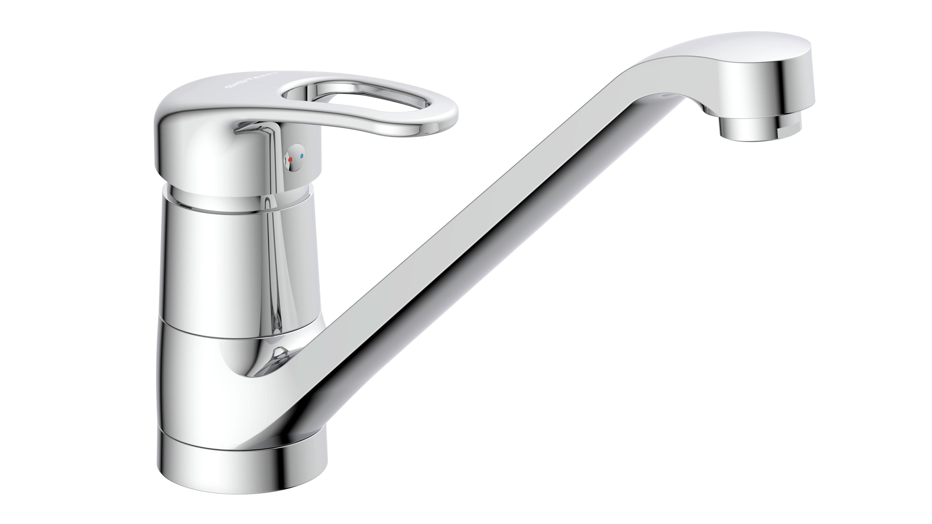 Küchenarmatur Sistant Wien in Chrom - Chromfarben, Basics, Metall (17cm) - Sistant