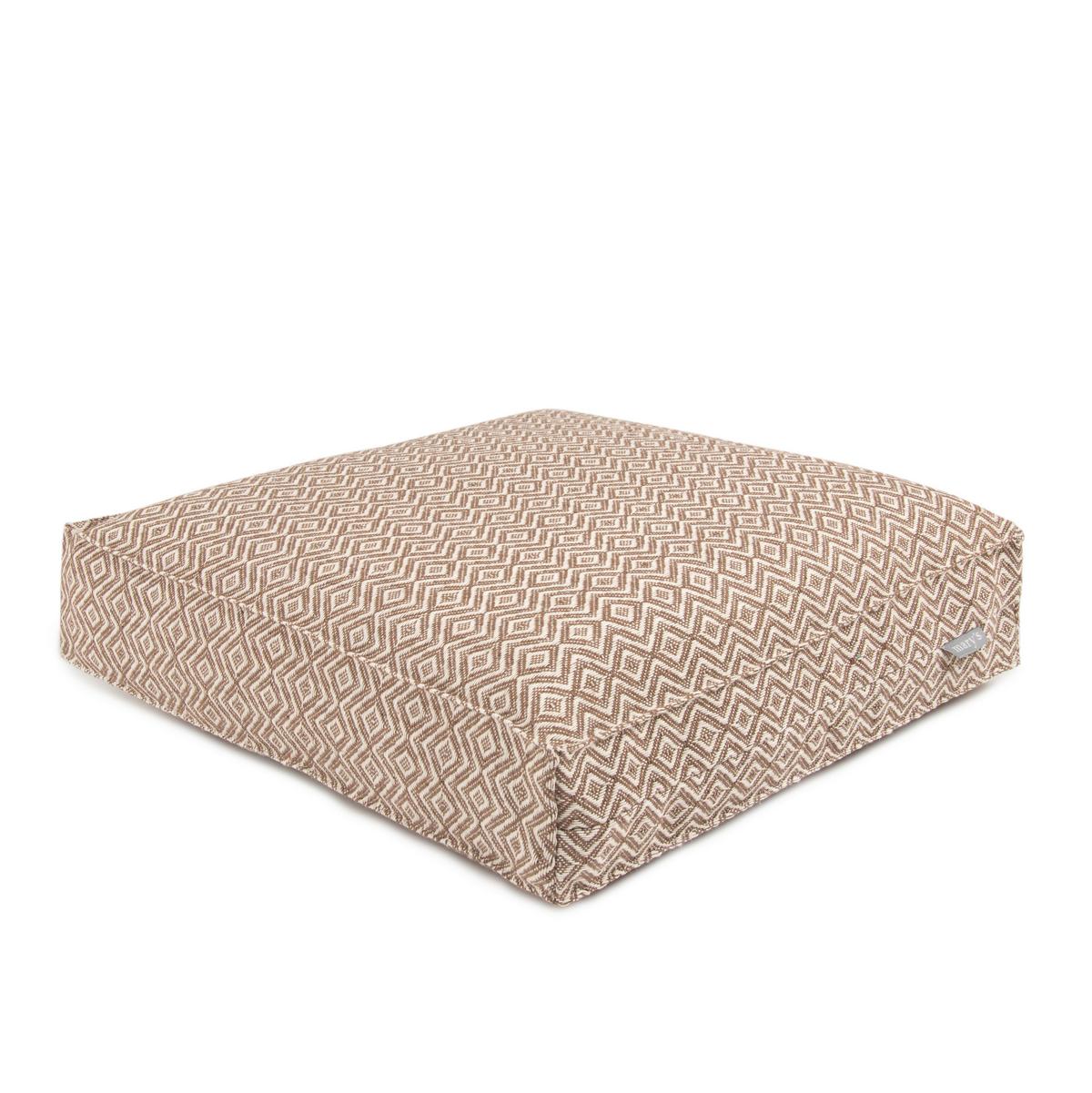 Boxkissen Dobby Schlamm-Graphik ca. 40x40cm - Schlammfarben, Textil (40/40/8cm)