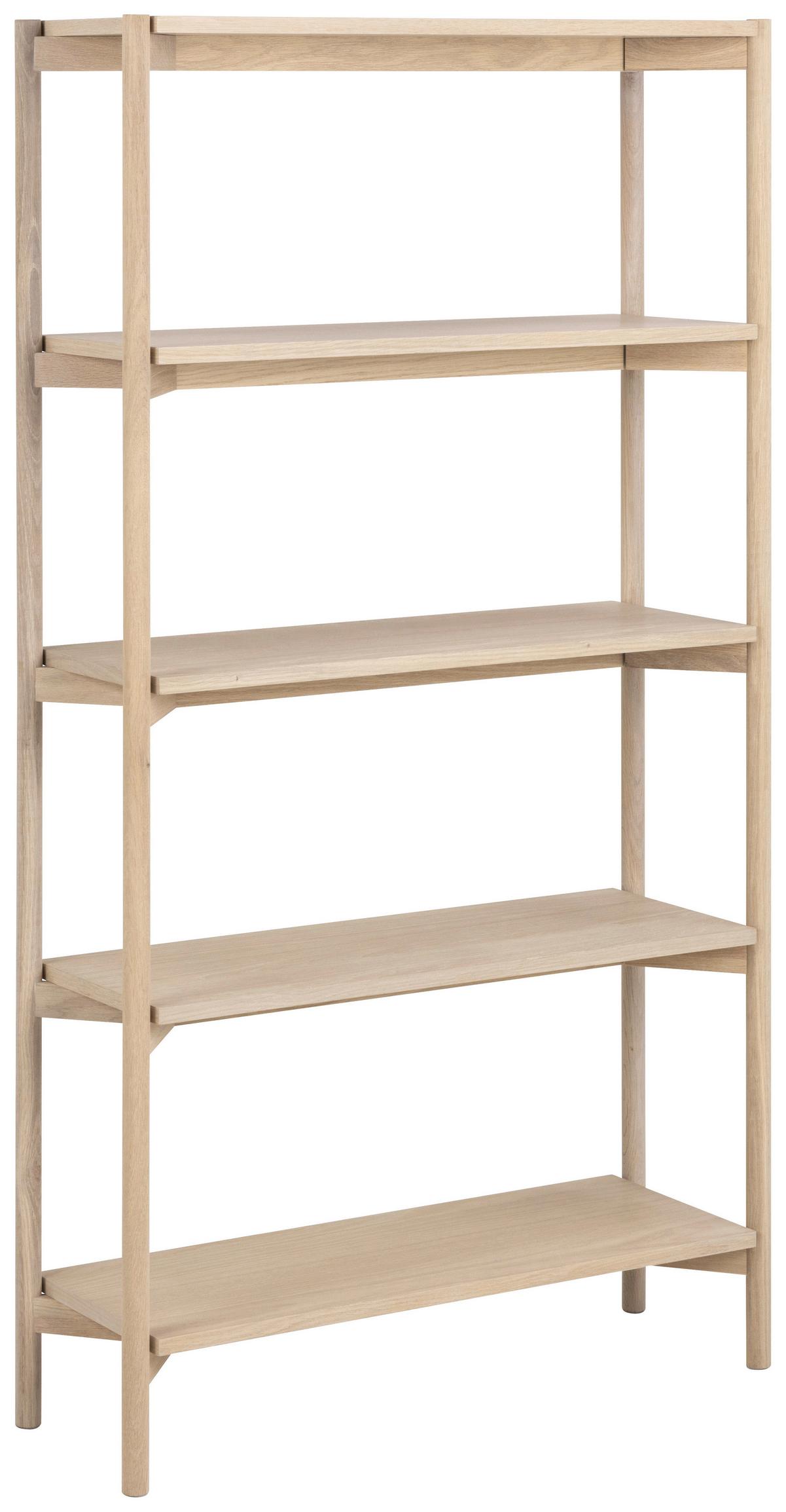 REGAŁ OXFORD - kolor dębowy, Trend, materiał drewnopochodny/drewno (86/160/30cm)