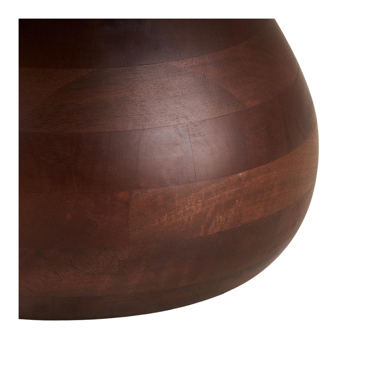 Couchtisch Heide ca. 70x70x35 cm Weiß/Dunkelbraun - Dunkelbraun/Weiß, Design, Holz/Stein (70/70/35cm) - MID.YOU