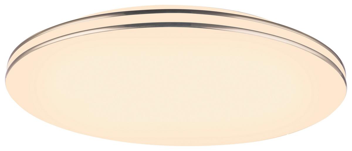 LED-Deckenleuchte Dilan max. 48 Watt - Opal/Weiß, Trend, Kunststoff/Metall (53/8cm) - Globo