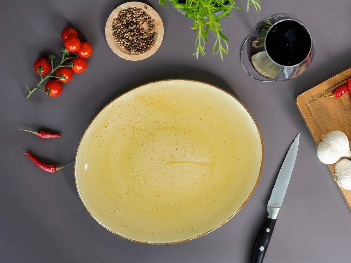 Set Krožnikov Za Zrezke Curry, 4-Delni - barve karija, Basics, keramika (30,5/26cm) - Creatable