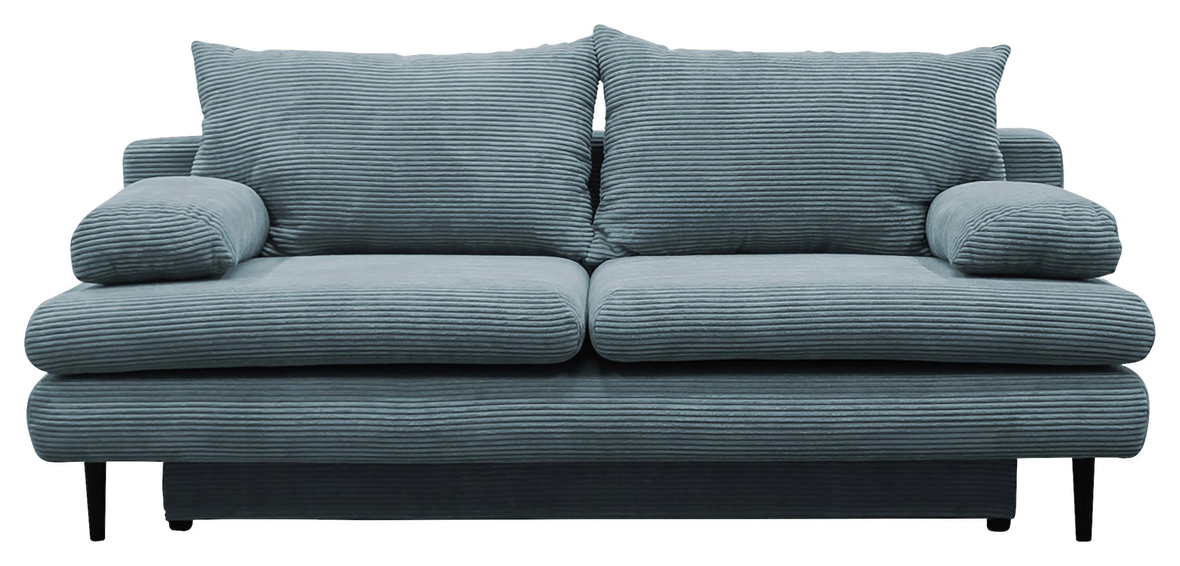 Canapea extensibila FIORE - turcoaz, Design, textil (202/85/99cm) - Modern Living
