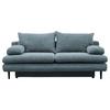 Canapea extensibila FIORE - turcoaz, Design, textil (202/85/99cm) - Modern Living