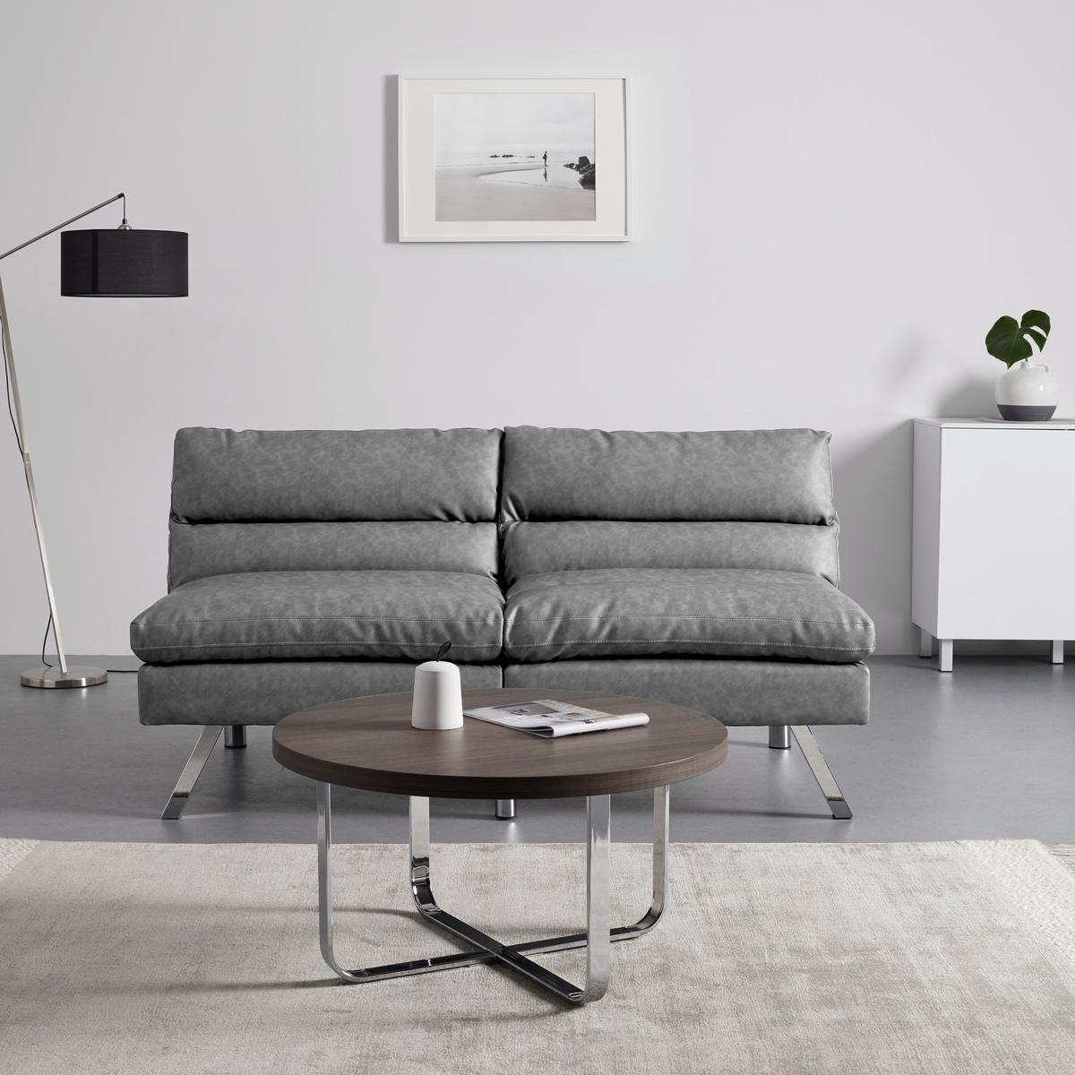 Trosjed Na Razvlačenje Lia - svijetlo siva/boje kroma, Moderno, drvo/tekstil (171/112/53cm) - Bessagi Home