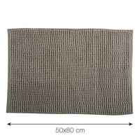 Badteppich 144502 Chenille - Taupe, Konventionell (80/50cm) - Spirella