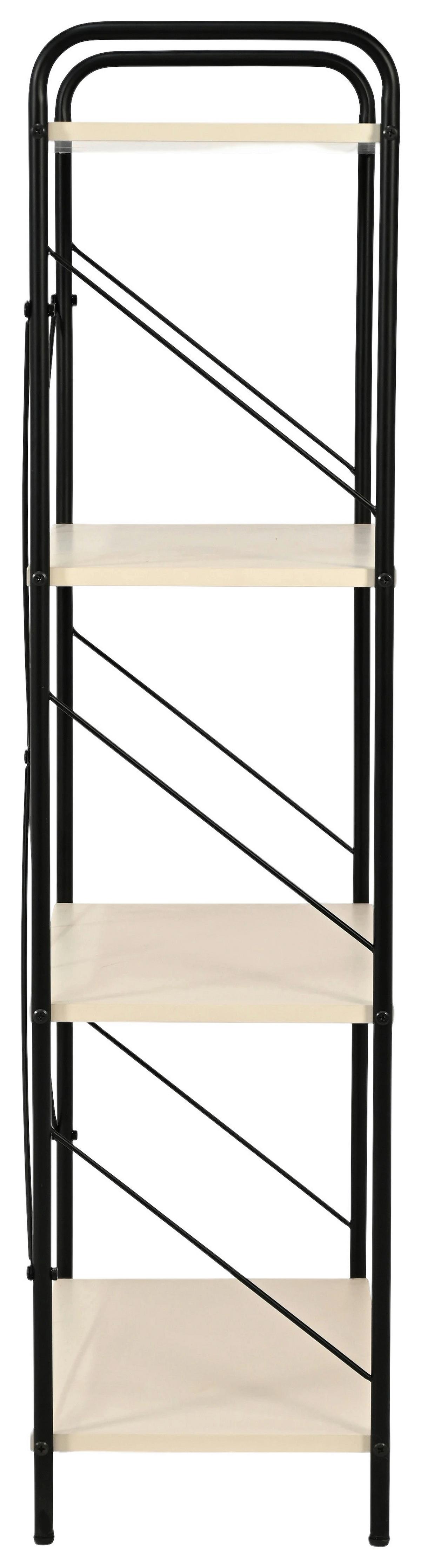 Polica Tom - kašmir/crna, Moderno, drvni materijal/metal (63.2/125/30cm) - Modern Living