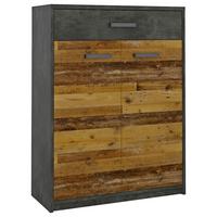 Komoda Perugia, Fresko - Trend, umetna masa/leseni material (79,9/106,2/34cm)