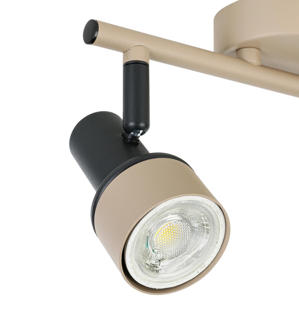 Reflektor Simba - črna/peščene barve, Romantika, kovina/umetna masa (27/8/12cm) - Mömax