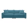 Megasofa Pedro Petrol - Petrol, MODERN, Holz/Holzwerkstoff (261/83/124cm) - Mömax