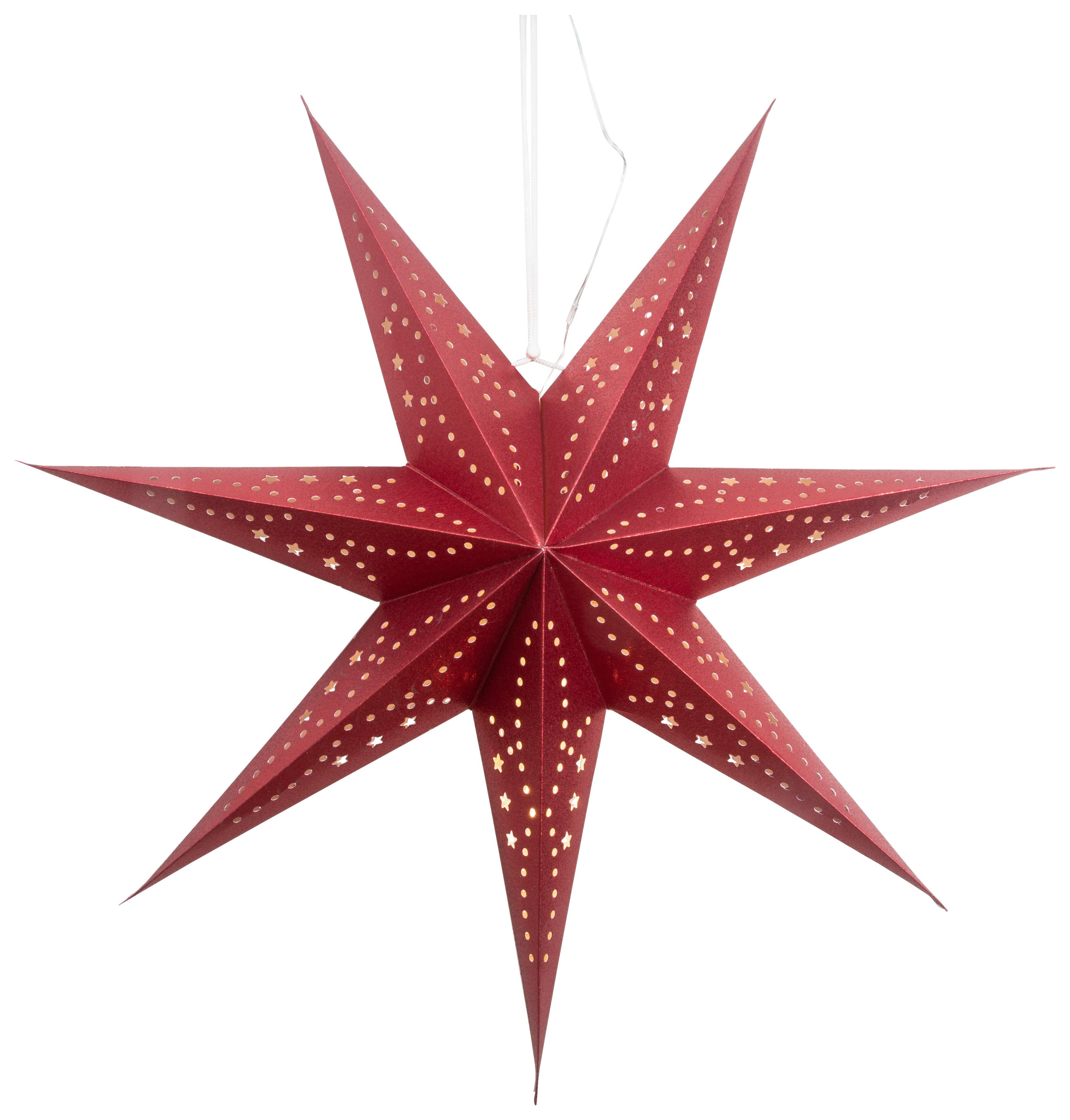 Okrasna Led-svetilka Donna - rdeča, papir/kovina (60/60cm) - Mömax