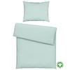 Bettwäsche Bio-Anna Uni Jadegrün ca. 140x200cm - Jadegrün, Natur, Textil (140/200cm) - ecoTree