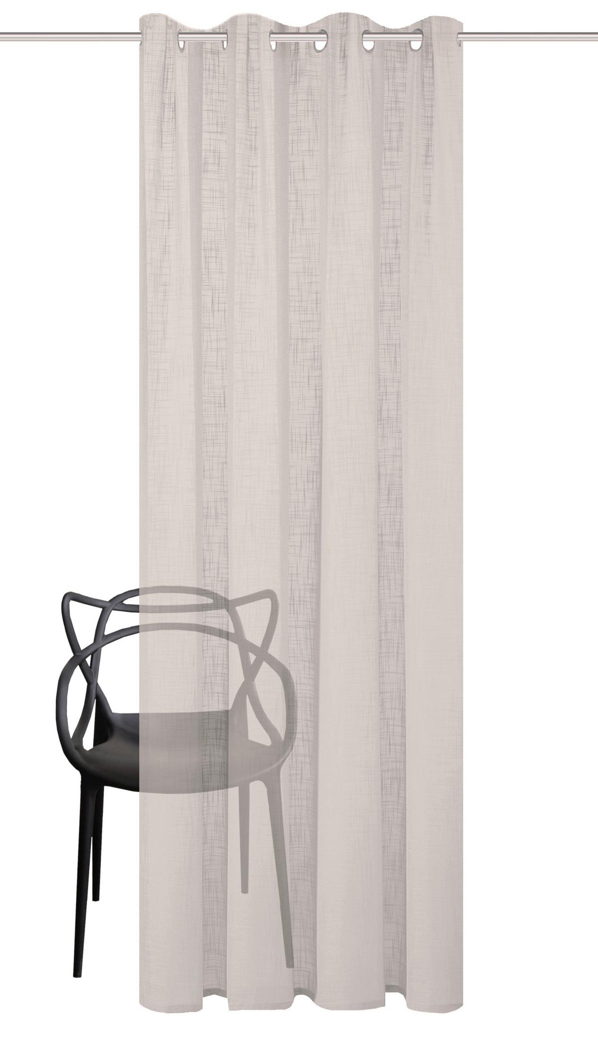 ZASŁONA NA PRZELOTKACH SOFTY - taupe, Basics, tkanina (140/245cm)