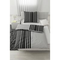 Lenjerie de pat Anton, cca. 140x200/50x70 cm - negru/gri, Konventionell, textil (140/200cm) - Modern Living