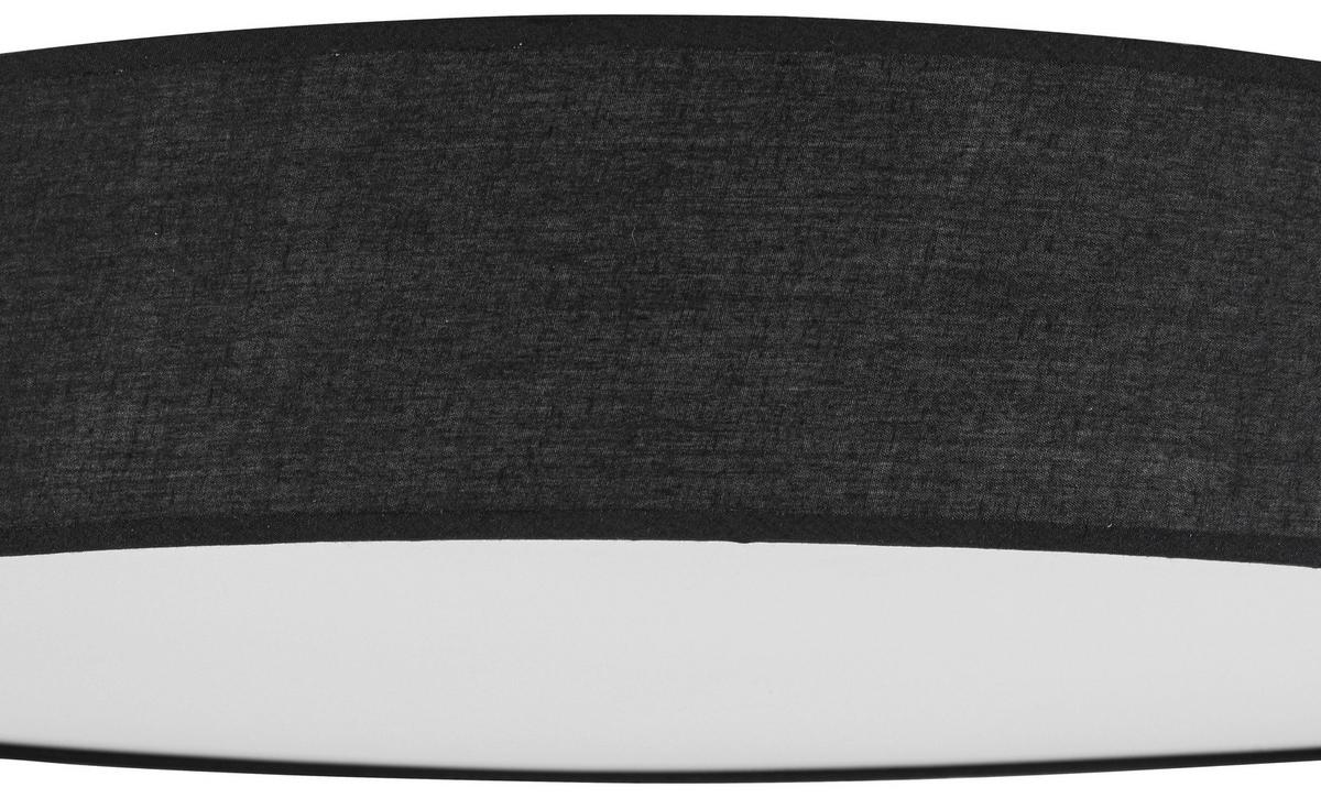 LAMPA SUFITOWA LED CHRISTINA - czarny/biały, Trend, tworzywo sztuczne/metal (60/11cm) - Novel