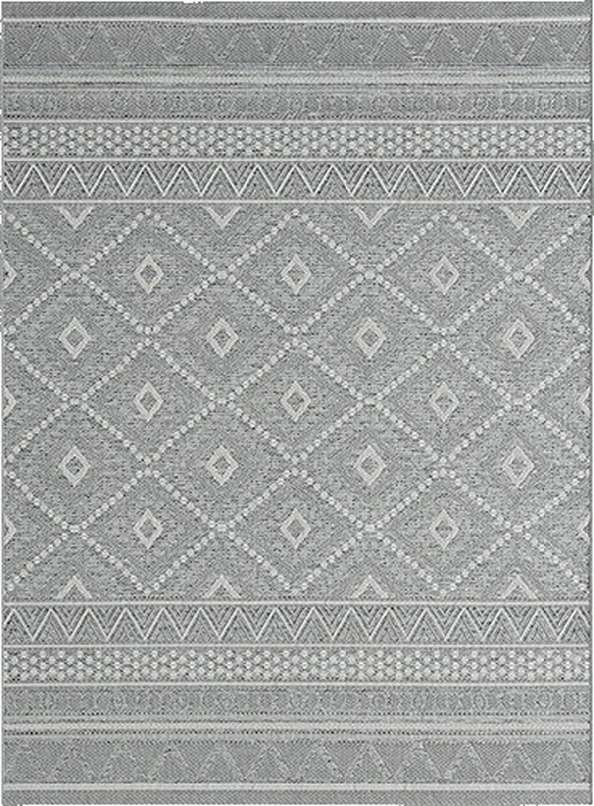 Ravno Tkana Preproga Ottawa 2 - siva, Basics, tekstil (120/170cm) - Mömax