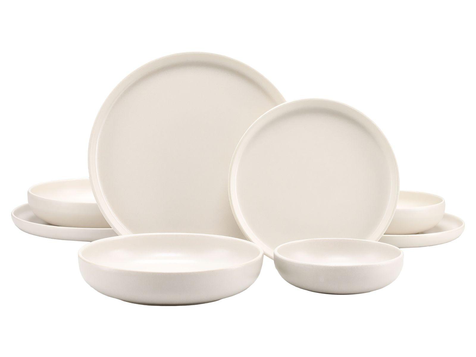 Jedilni Servis Uno Offwhite, 8-Delni - krem barve, Basics, keramika - Creatable