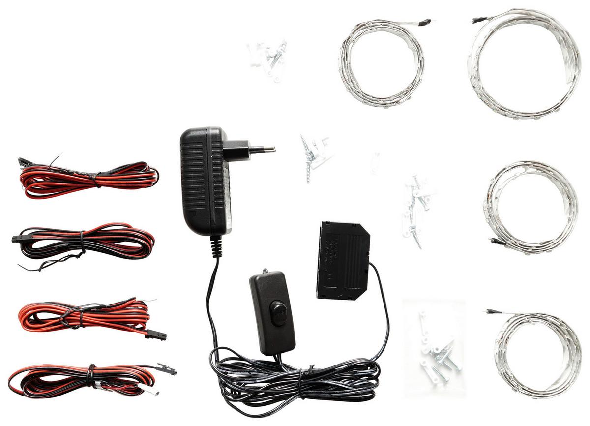 LED-Strip Band 60cm max. 7 Watt - Weiss, Modern, Kunststoff/Metall (60cm) - Premium Living