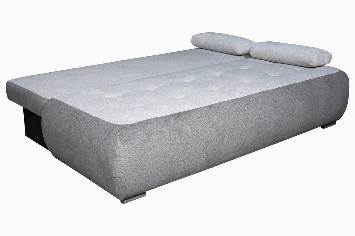 Trosjed Na Razvlačenje Aruba - sivo-bijela/siva, Moderno, drvni materijal/tekstil (208/83/97cm) - Based
