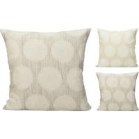 Díszpárna Woven 45/45 - világosszürke/gyöngyház, műanyag (45/45cm)