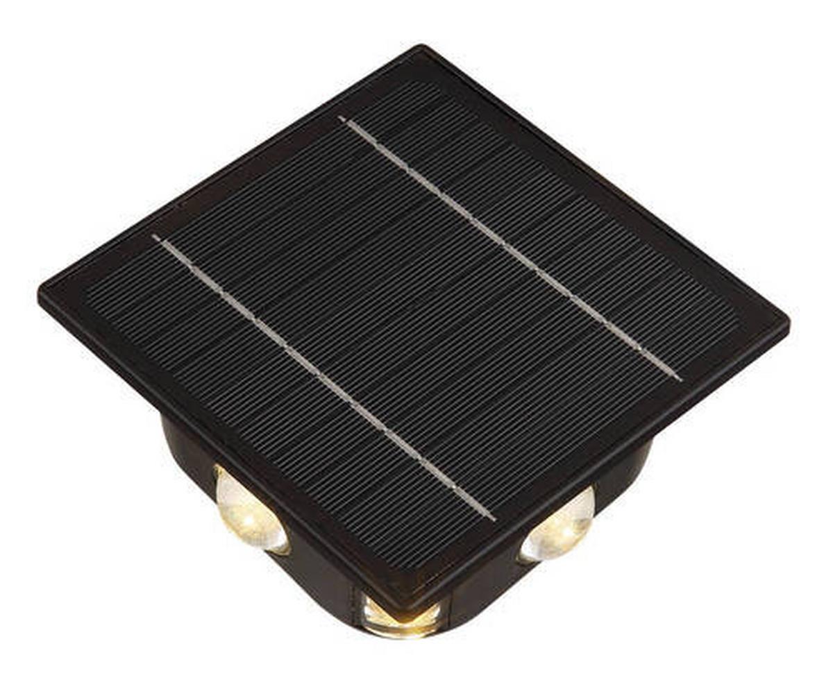 Solarna Svetilka Solar, S Sijalko - črna/prozorno, Design, umetna masa (13,1/7/13,1cm) - Globo
