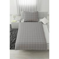 Lenjerie de pat Karo Allover cca. 140x200/50x70 cm - gri deschis, Konventionell, textil (140/200cm) - Mömax