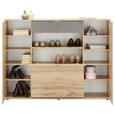 Highboard Sandeiche/Anthrazit - Sandfarben/Eichefarben, MODERN, Holzwerkstoff/Kunststoff (144,0/108,5/37,0cm) - MÖMAX modern living
