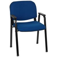 Konferenčni Stol Xt 650, Modra - modra/črna, Basics, kovina/tekstil (55/84/42cm) - MID.YOU