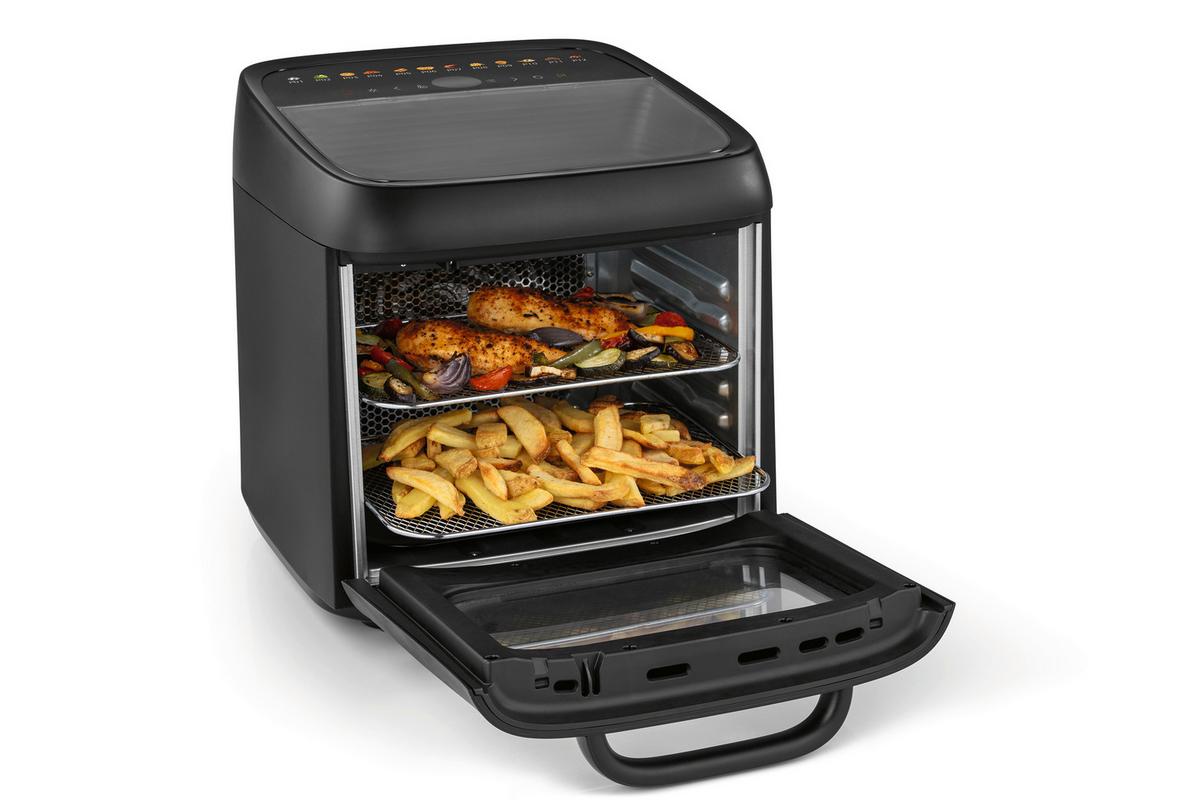 MINIPIEKARNIK 16409 - czarny, Basics, tworzywo sztuczne/metal (44,6/33,7/35,5cm) - GOURMETMAXX