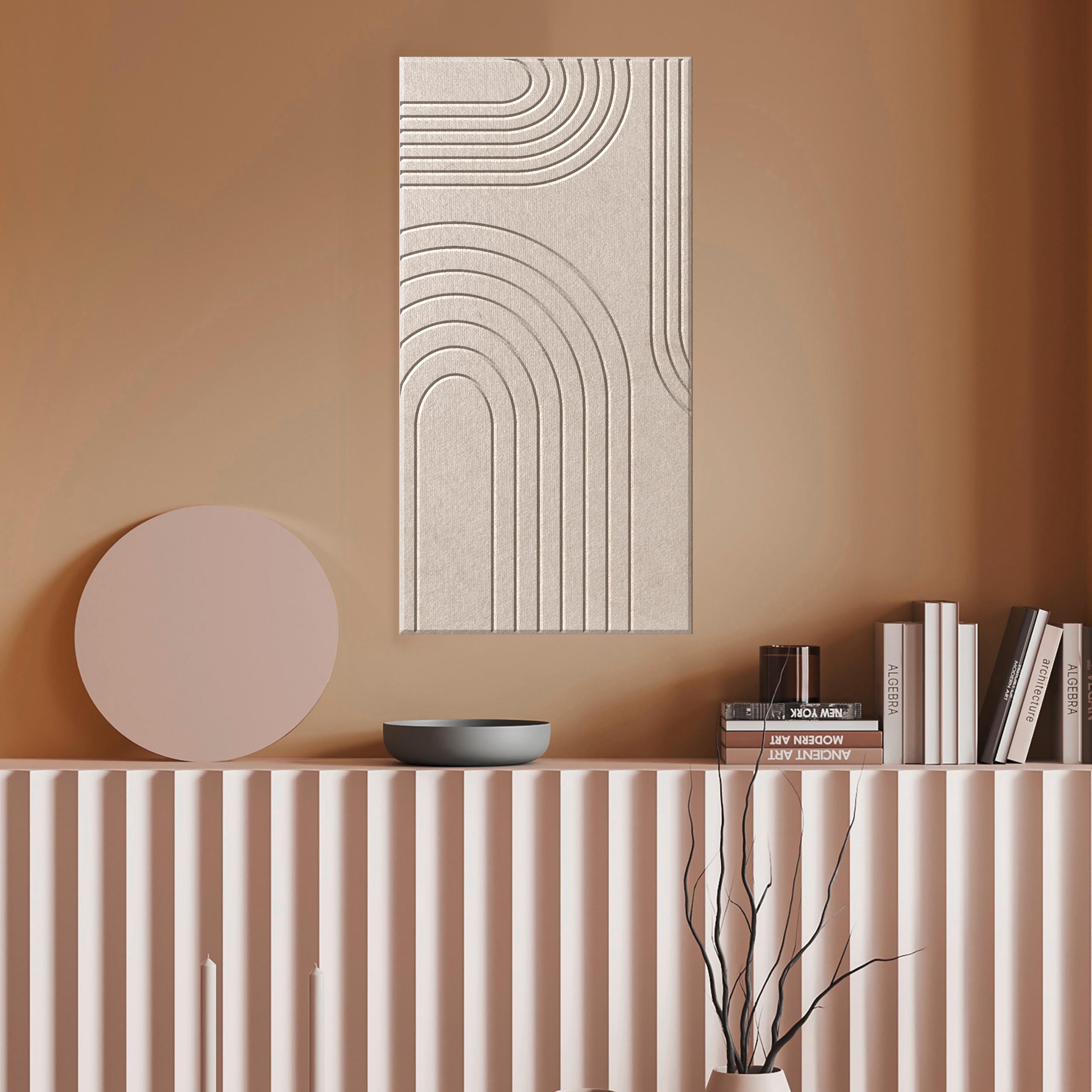 Akustikpaneel Milena Beige ca. 30x60cm - Beige, Textil (30/60cm) - Premium Living