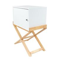 BEISTELLTISCH VALERIE 100 WEIß / NATURAL - Weiss, Design, Holz/Holzwerkstoff (56/75,5/34cm) - Kayoom