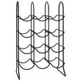 Weinregal Schwarz - Schwarz, Metall (28,5/47/16,5cm) Weinregal Schwarz - Schwarz, Metall (28,5/47/16,5cm)