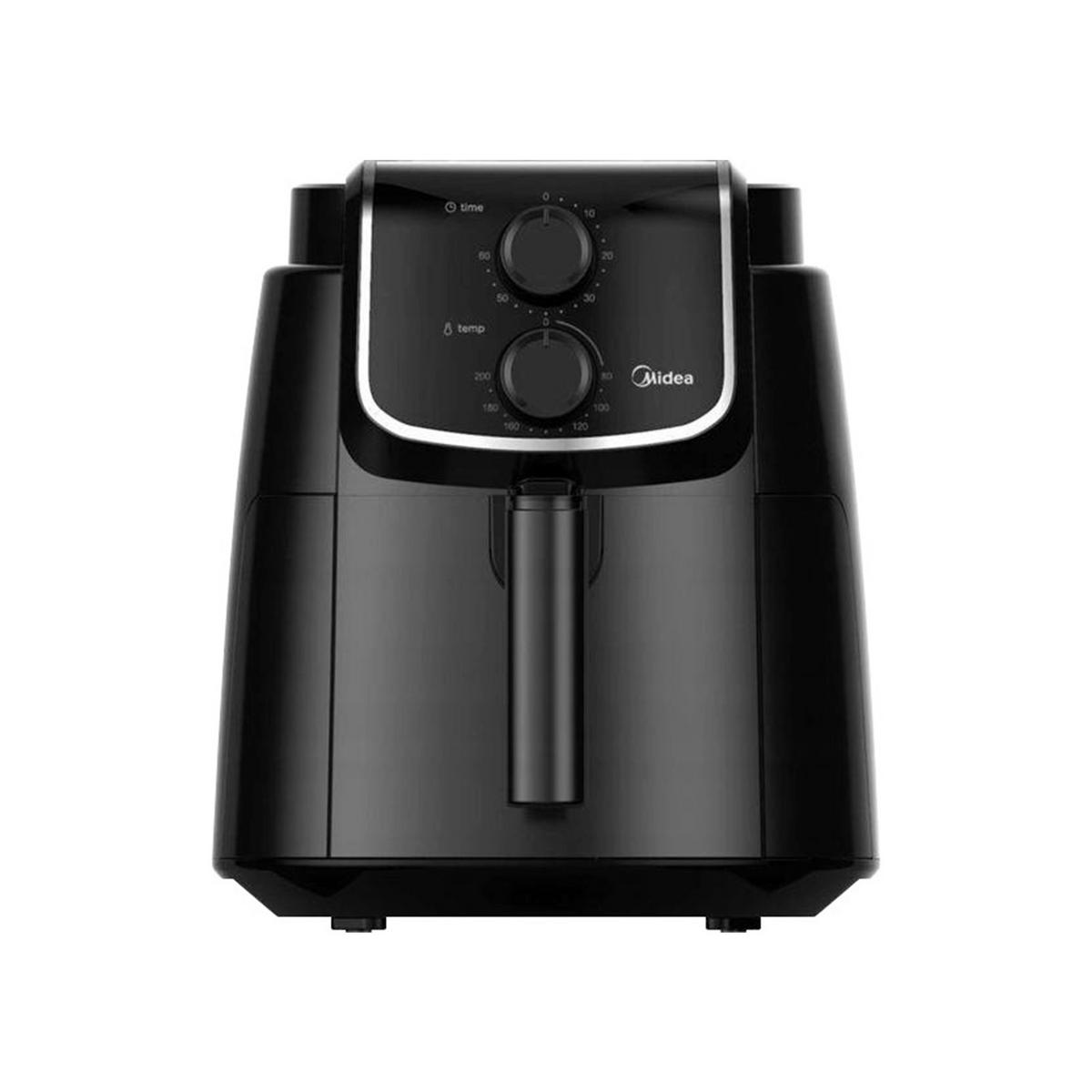 Forrólevegős Sütő Mf-Tn35d Midea Air Fryer - magasfényű fekete, Trend, műanyag/fém (32/32/31cm) - Midea