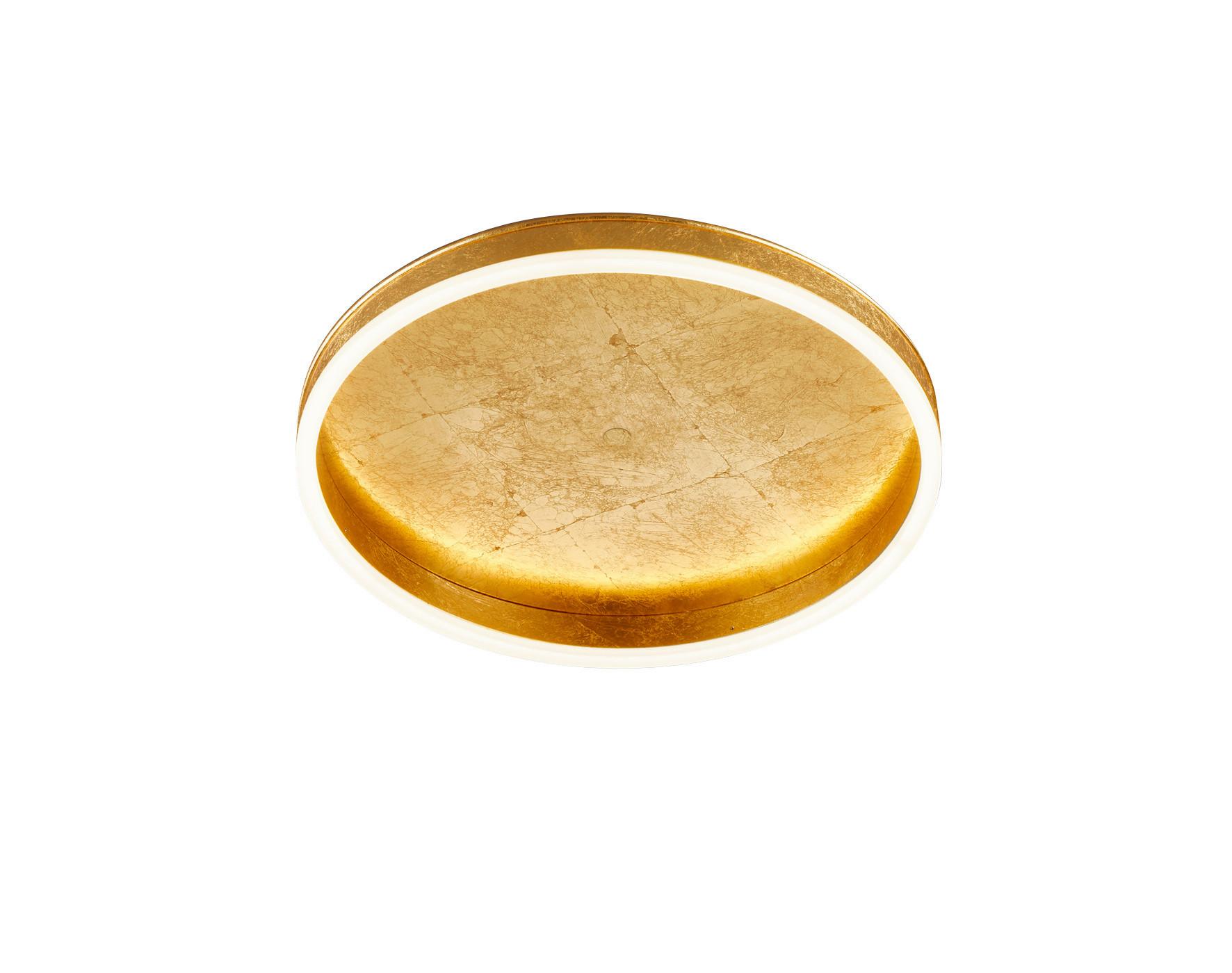 LAMPA SUFITOWA LED 15/1993.09 SONA - kolor złoty, Design, tworzywo sztuczne/metal (40/7cm) - Helestra