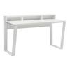 GAMINGTISCH CHECK -EXKLUSIV- - Weiß, MODERN, Holzwerkstoff/Metall (140/85/60cm) - Mömax