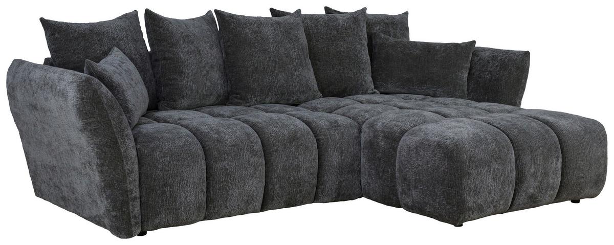 Kutna Garnitura Cammellio - boje grafita/crna, Moderno, tekstil (296/189cm) - Mömax
