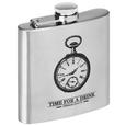 Flachmann Vintage in versch. Designs - Silberfarben/Schwarz, MODERN, Metall (0,18cm) Flachmann Vintage in versch. Designs - Silberfarben/Schwarz, MODERN, Metall (0,18cm)
