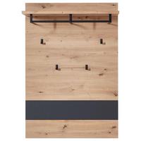 Garderobenpaneel Memphis in Eiche Artisan/Graphitfarben - Eichefarben/Graphitfarben, MODERN (80/118/30cm) - Mömax