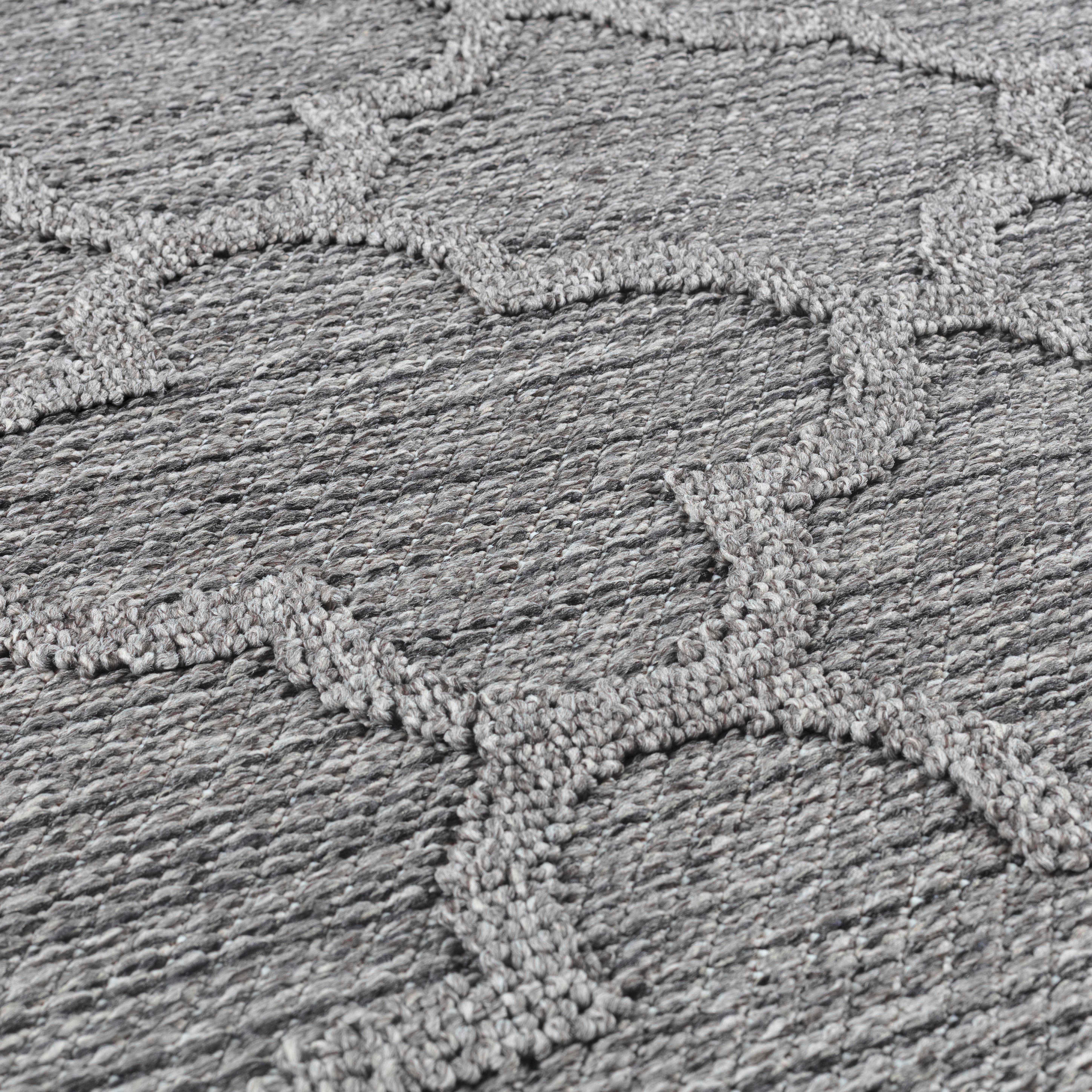 Outdoorteppich Patara Grau ca. 80x250cm - Grau, Design, Textil (80/250cm) - Novel