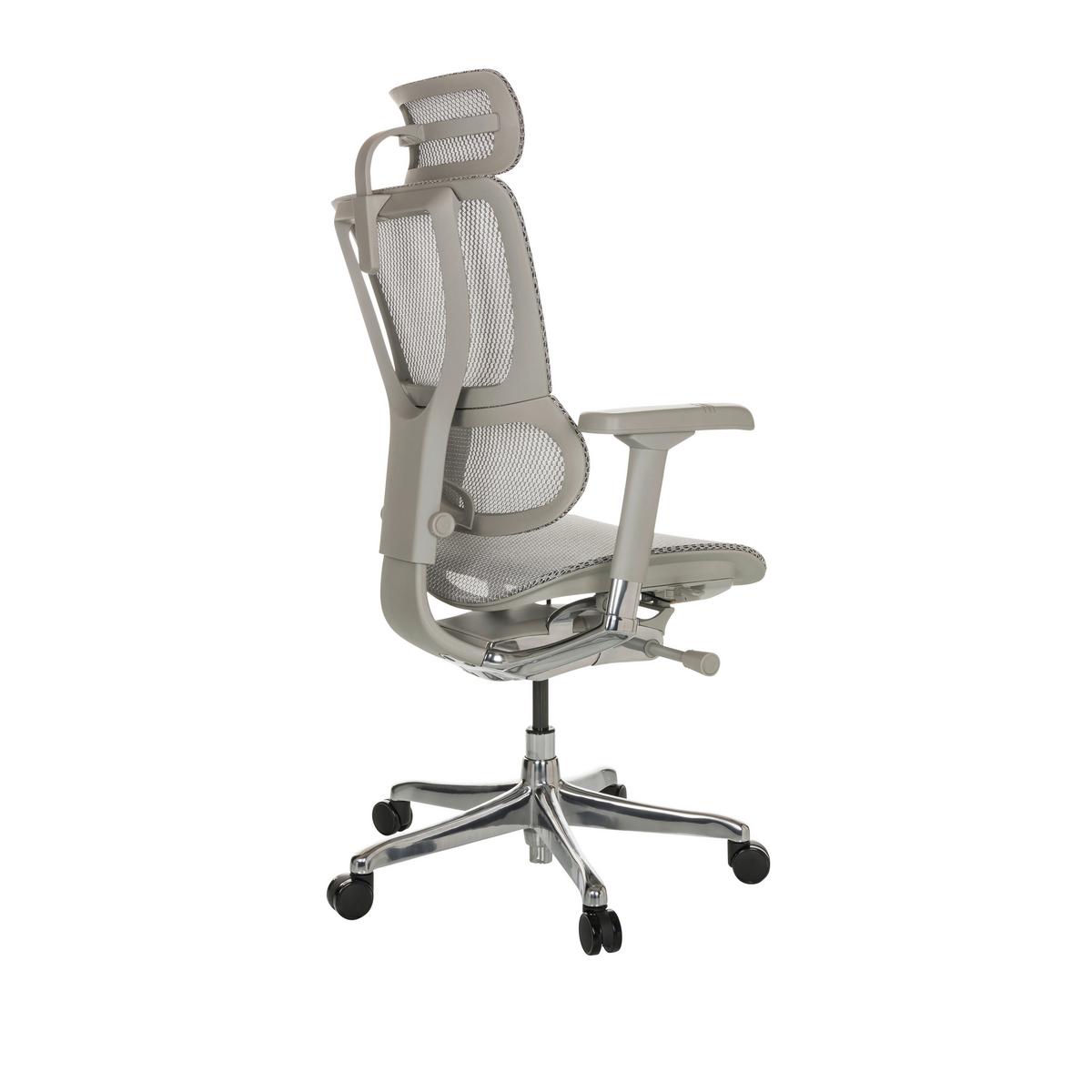 Pisarniški Stol Ergohuman Slim I G, Svetlo Siva - svetlo siva, Basics, kovina/umetna masa (69/116-138/66cm) - MID.YOU