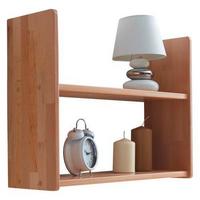 Wandregal "Simone", aus Buche, buchefarben - Buchefarben, Basics, Holz (60/45/20cm) - MID.YOU