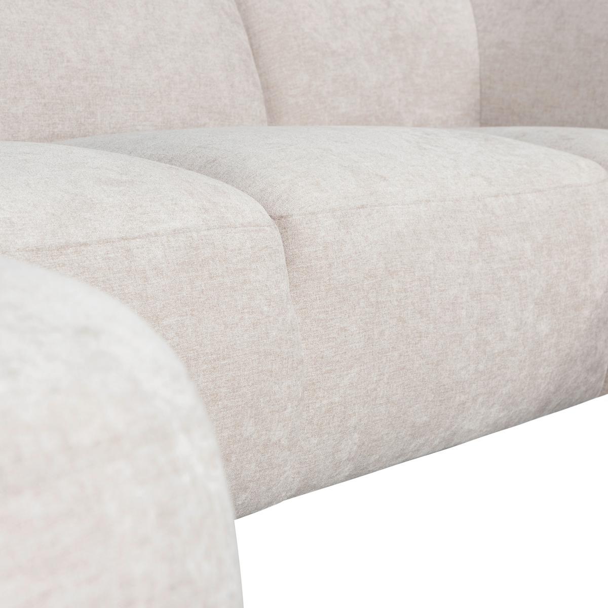 Wohnlandschaft Polly Sandfarben - Sandfarben/Schwarz, Design, Textil (150/353/245cm) - Livetastic