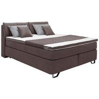 Boxspringbett Tabea Braun ca. 160x200cm - Alufarben/Braun, KONVENTIONELL, Karton/Naturmaterialien (160/200cm) - Mömax